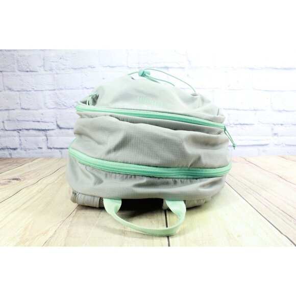 LL Bean Big Kids Comfort Carry Laptop Pack 30L School Trail Backpack Green Gray main image 5